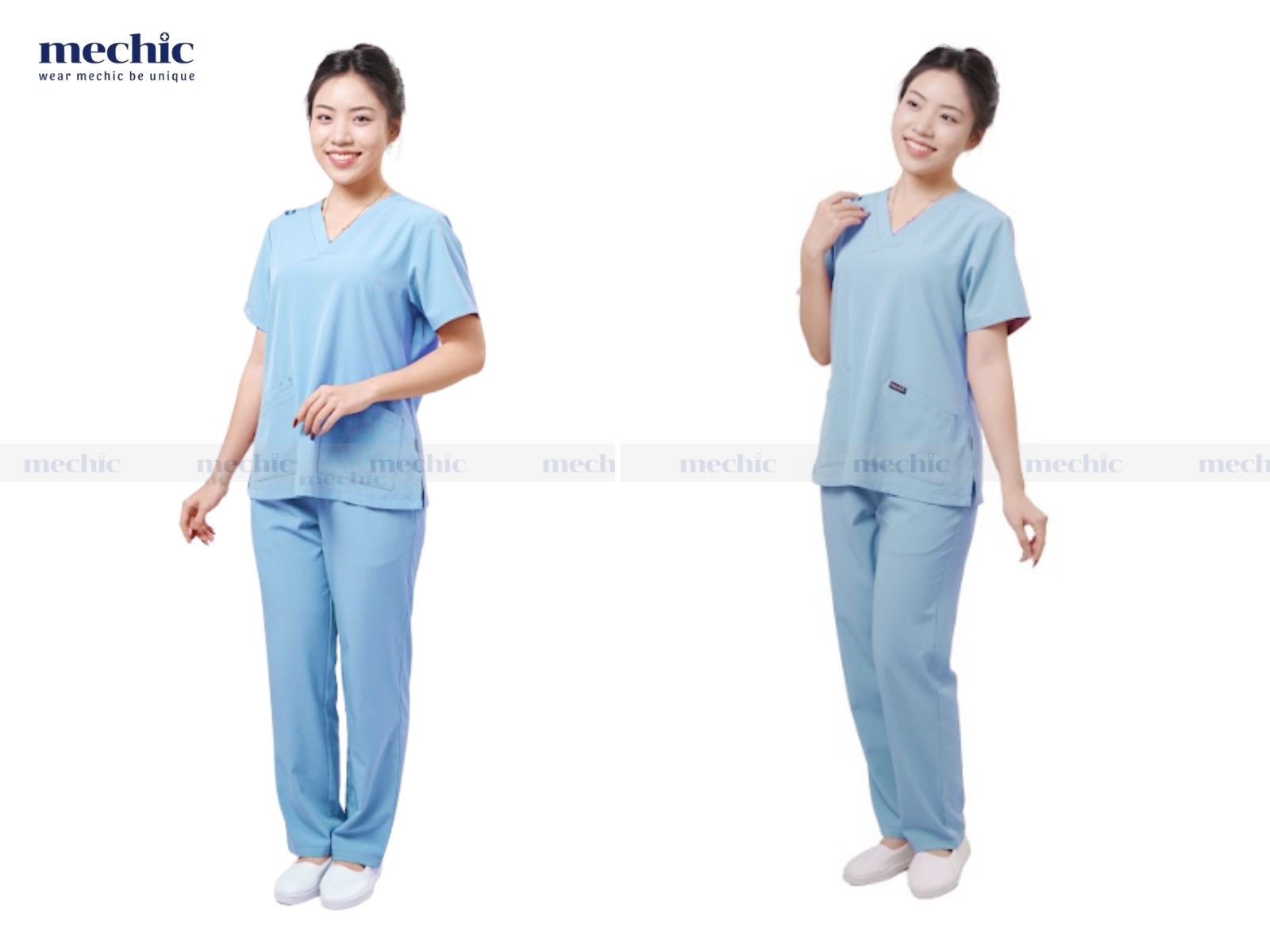 Màu xanh dương trong môi trường y tế mang đến cảm giác an toàn, giúp bệnh nhân an tâm và nhân viên y tế tập trung, giảm căng thẳng.