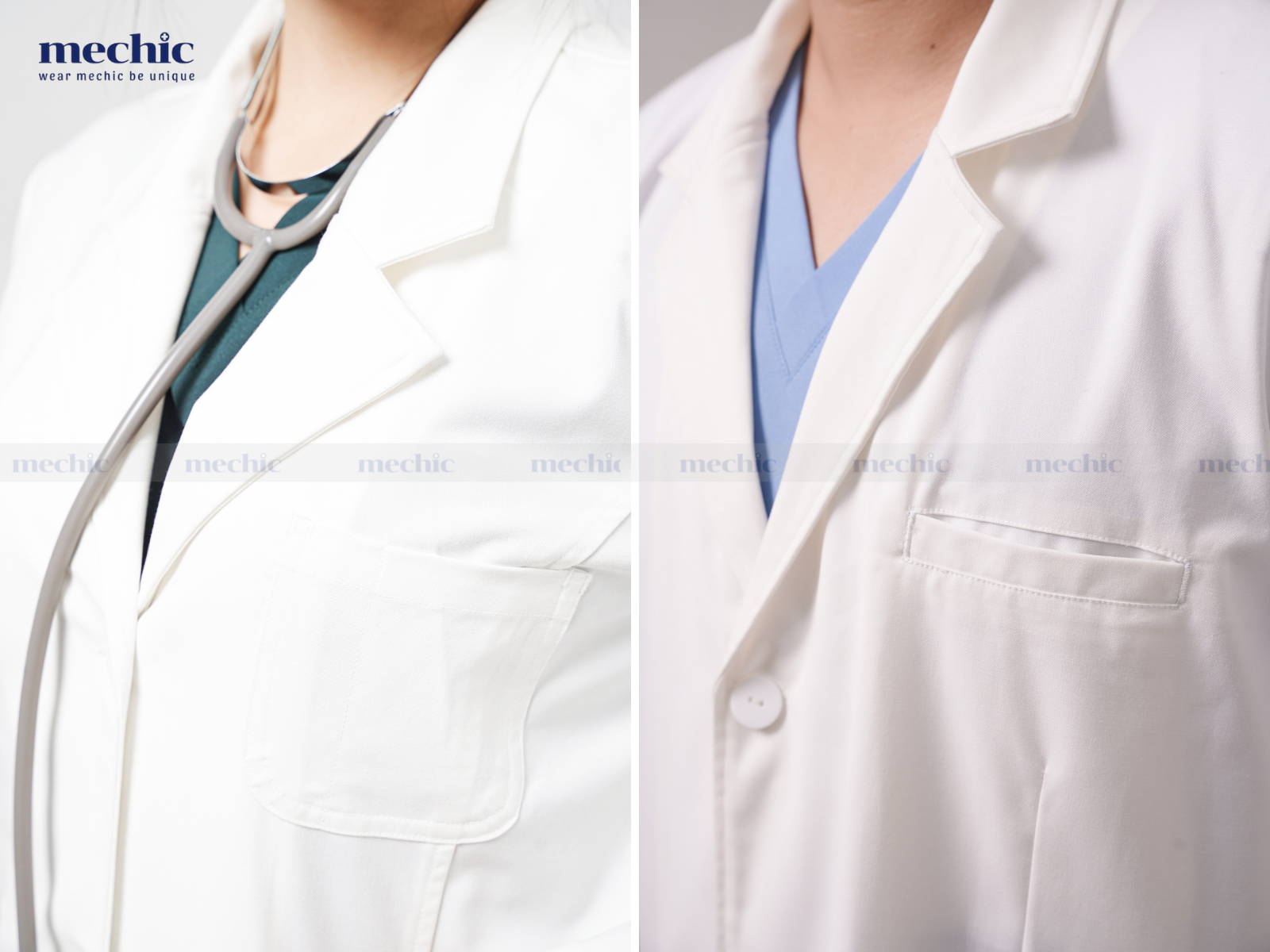 Cần phải theo tác đều tay để cổ áo ôm sát và đều
