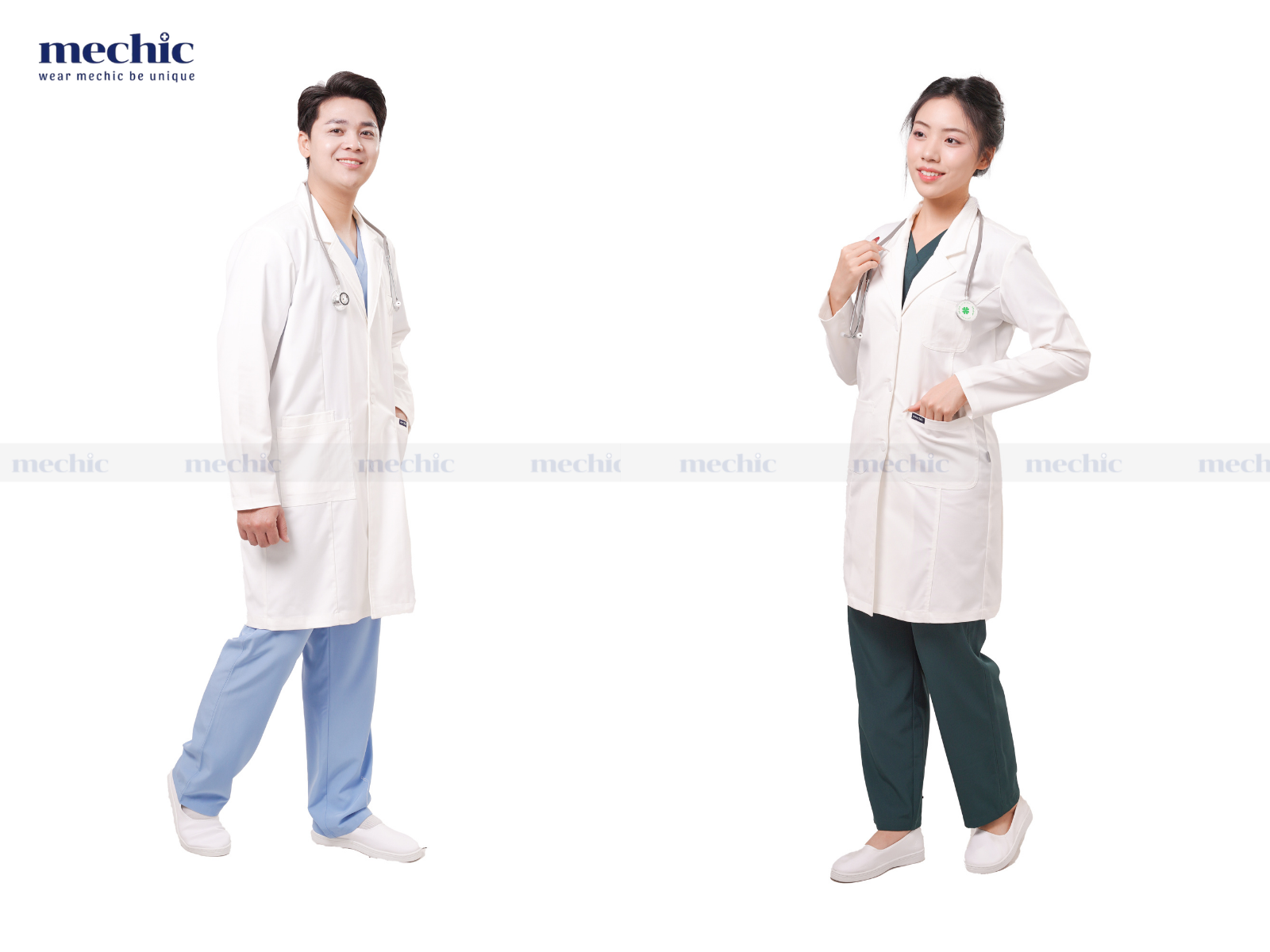 Chiếc áo blouse trắng tượng trưng cho sự tinh khiết, chuyên nghiệp và niềm tin trong môi trường y tế.