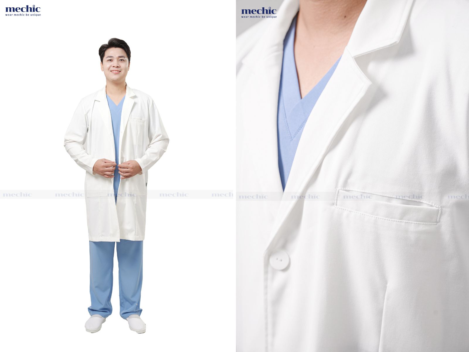 Áo blouse Mechic được may theo quy trình chuẩn, đảm bảo chất lượng, độ bền và sự thoải mái