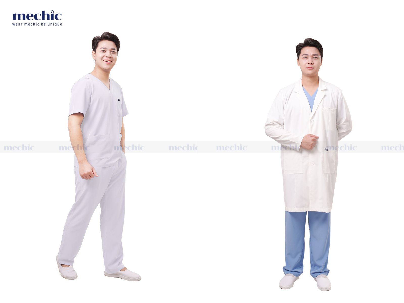 Xưởng may đồng phục bác sĩ Mechic đều đảm bảo các yêu cầu về chất liệu, màu sắc và kiểu dáng theo tiêu chuẩn ngành
