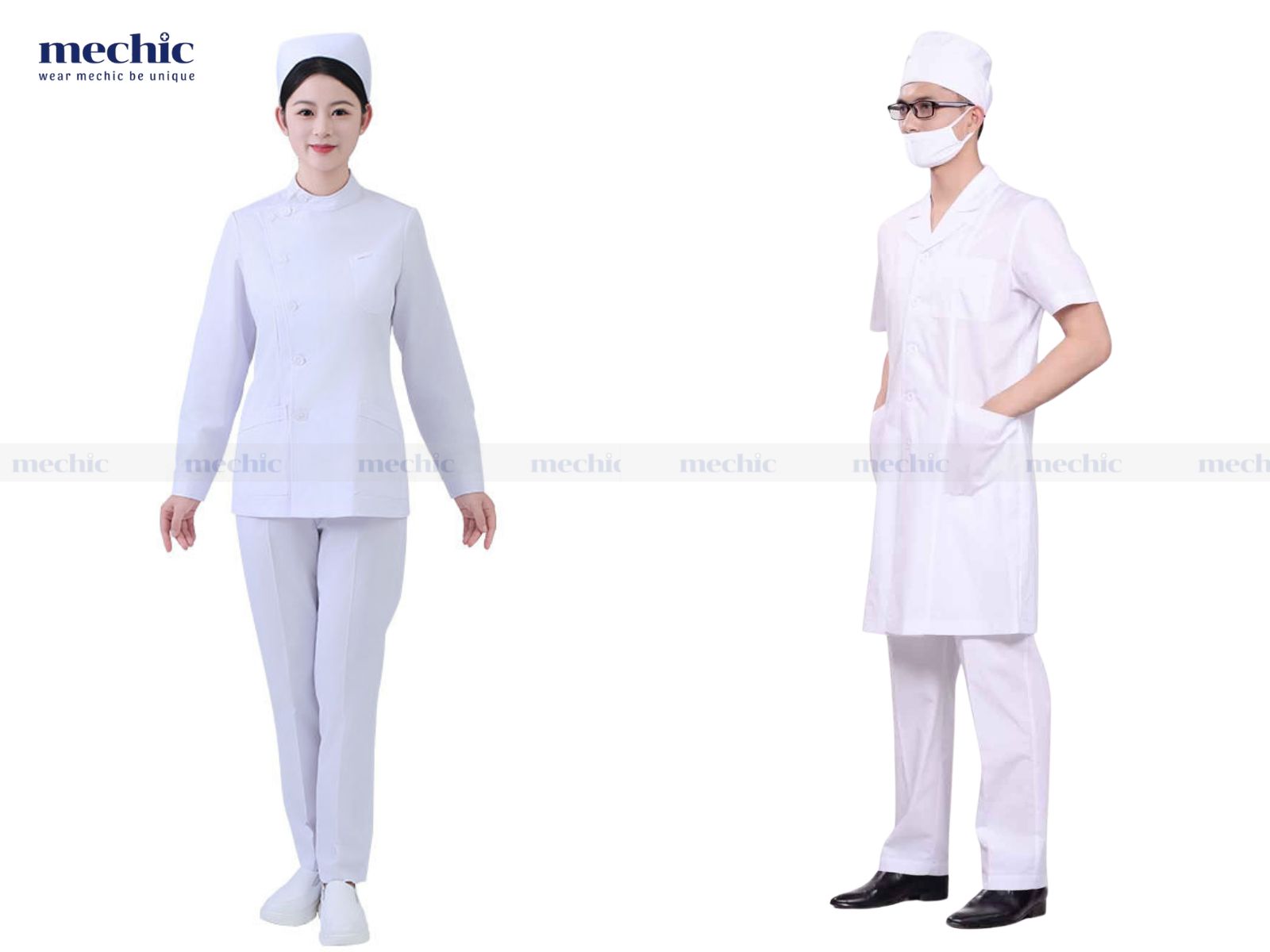 Ưu tiên các loại vải mềm mại, thấm hút mồ hôi tốt và dễ dàng giặt sạch khi lựa chọn đồng phục điều dưỡng y tá nam nữ