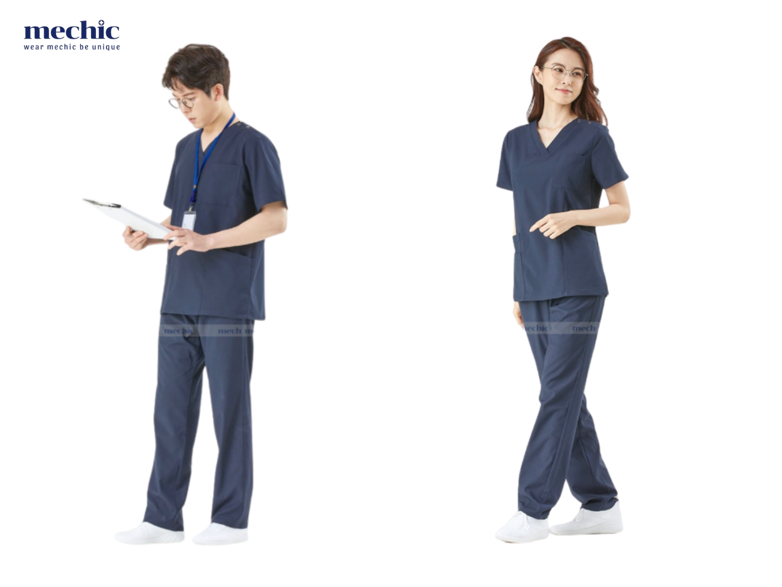 Bộ scrubs màu navy – lựa chọn chuẩn chỉnh cho bác sĩ phẫu thuật với vẻ ngoài chuyên nghiệp, sang trọng và bền bỉ