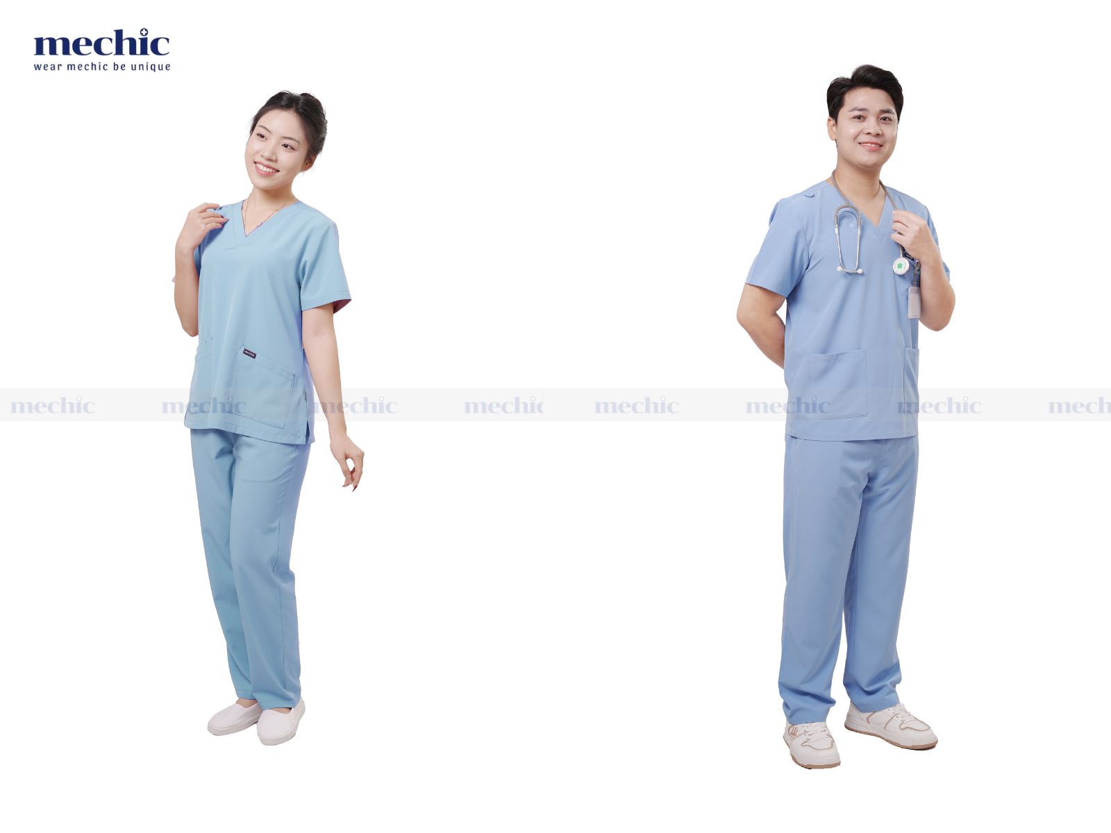 Vải sử dụng cho trang phục y tế cần ít nhăn, mềm mại và thấm hút mồ hôi tốt