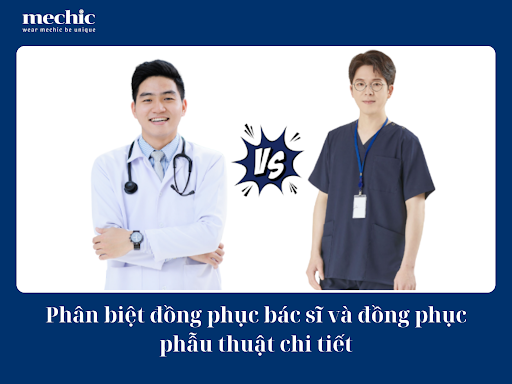 Phân biệt đồng phục bác sĩ và đồng phục phẫu thuật chi tiết