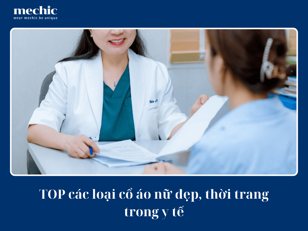 Top các loại cổ áo nữ đẹp, thời trang trong y tế bệnh viện