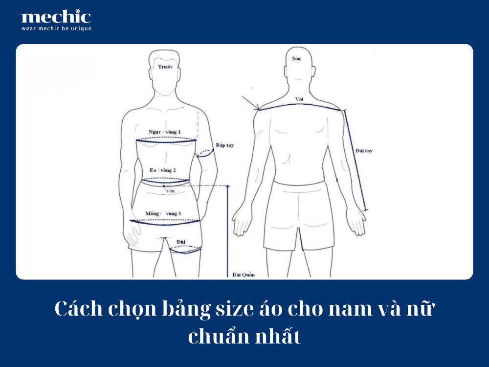 Cách chọn bảng size áo cho nam và nữ chuẩn nhất