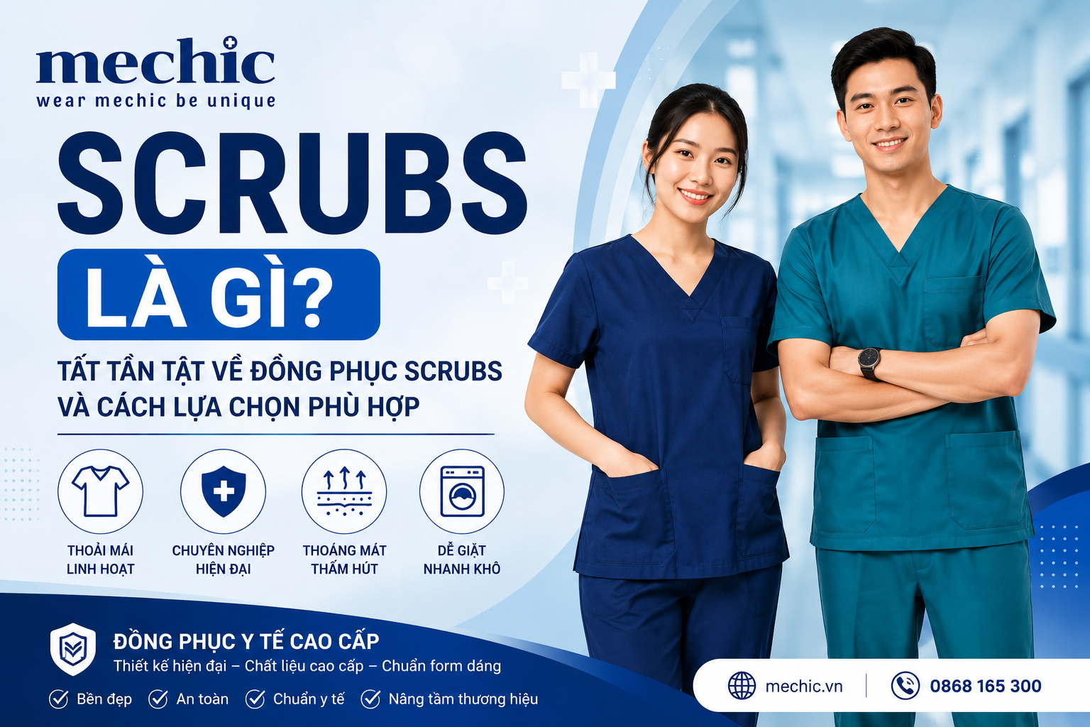 Scrubs là gì? Tất tần tật về đồng phục Scrubs và cách lựa chọn phù hợp