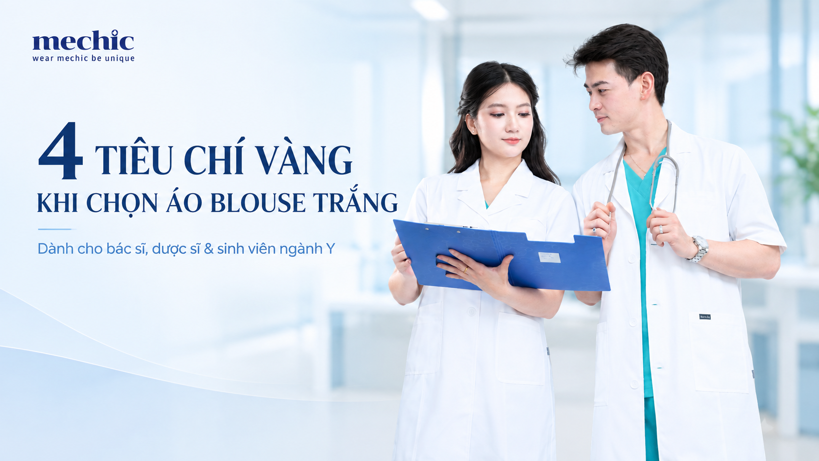 4 tiêu chí vàng khi chọn áo Blouse trắng cho bác sĩ, dược sĩ và sinh viên ngành Y