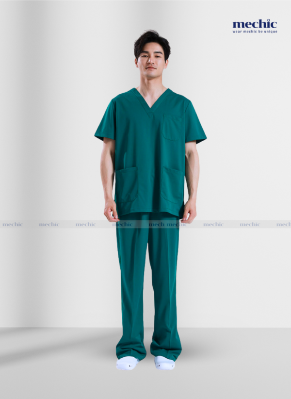 Bộ Scrubs Phẫu Thuật Nam Tay Ngắn 01