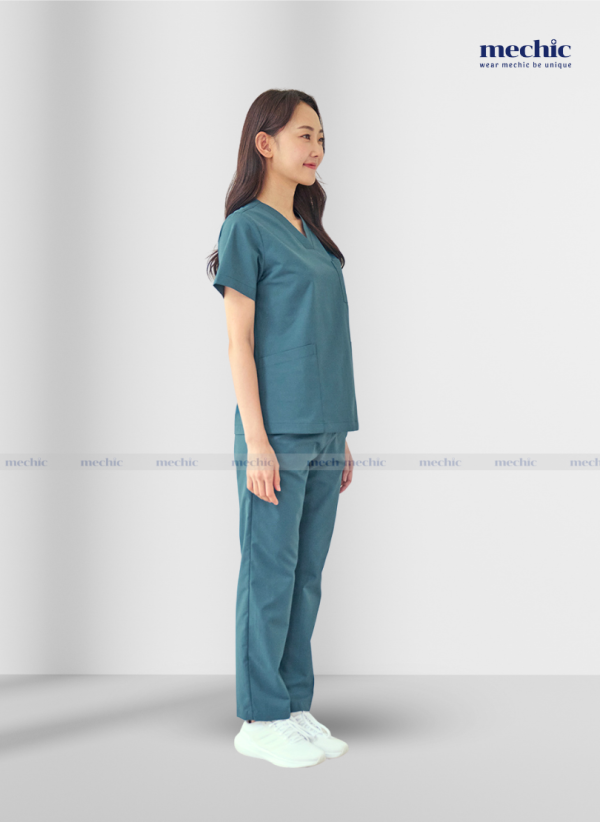 Bộ Scrubs Phẫu Thuật Nữ Tay Ngắn 01