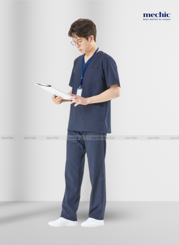 Bộ Scrubs Phẫu Thuật Nam Tay Ngắn 02