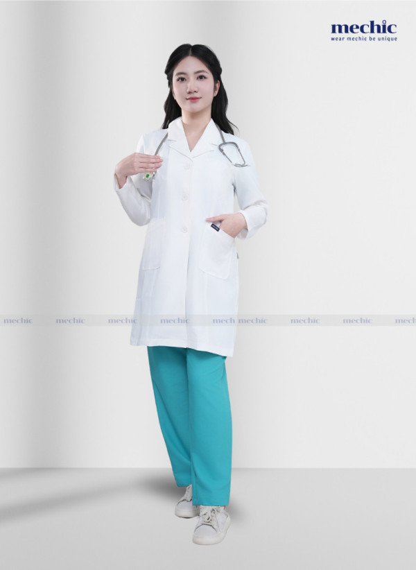 Áo Blouse Bác Sĩ Nữ Dài Tay Mechic