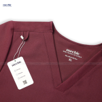Bộ Scrubs Cổ Tim Nữ - Đỏ 02