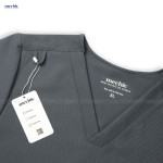 Bộ Scrubs Cổ Tim Nữ - Ghi 06