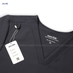 Bộ Scrubs Cổ Tim Nam - Đen 01