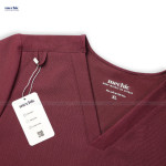 Bộ Scrubs Cổ Tim Nam - Đỏ 02
