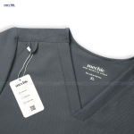 Bộ Scrubs Cổ Tim Nam - ghi 06