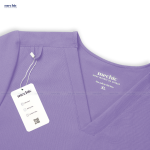 Bộ Scrubs Cổ Tim Nam - Tím 07